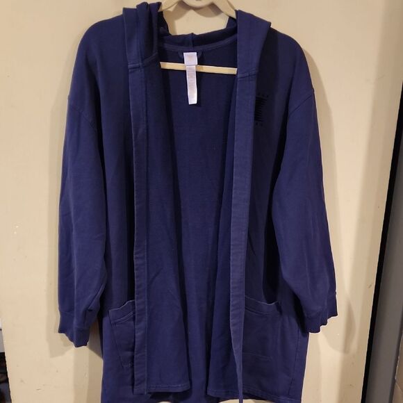 Savage X Fenty Blue Oversized XS CARDIGAN HOODIE - Picture 1 of 6